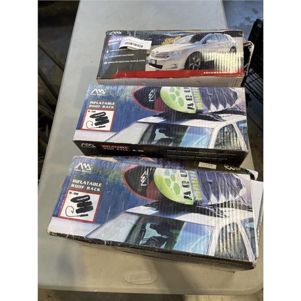 3 NEW INFLATABLE ROOF RACK SETS