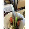 Image 3 : BUCKET OF VARIOUS CLAMPS AND A UTILITY BELT