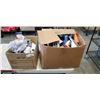 Image 1 : 2 BOXES OF ASSORTED NEW AUTOMOTIVE PHONE ACCESSORIES, CABLES AND ADAPTORS ETC
