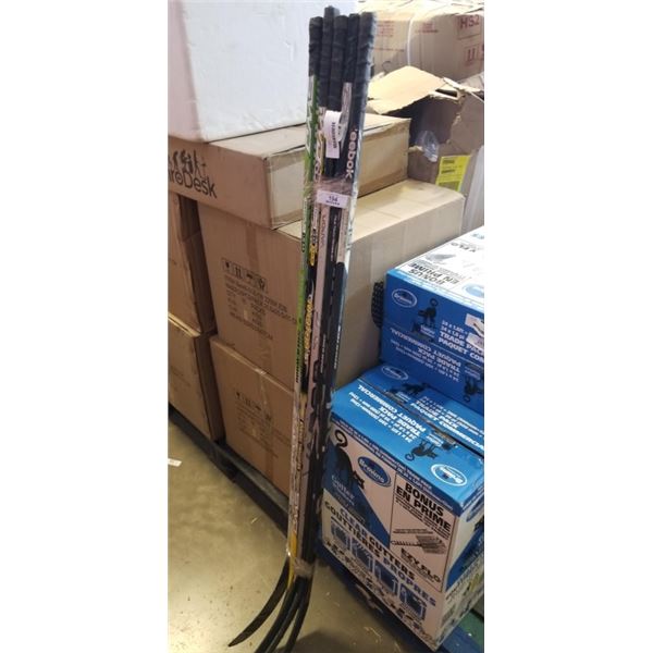 5 LEFT HANDED HOCKEY STICKS