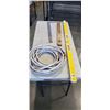 Image 1 : 2 LEVELS, A SQUARE AND WATER HOSE