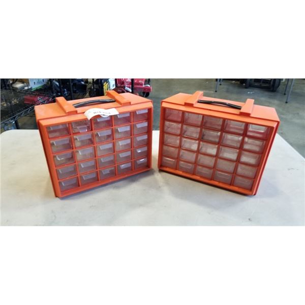 2 SMALL PARTS ORGANIZERS