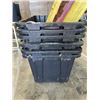 Image 2 : 6 HEAVY DUTY STORAGE TOTES WITH LIDS