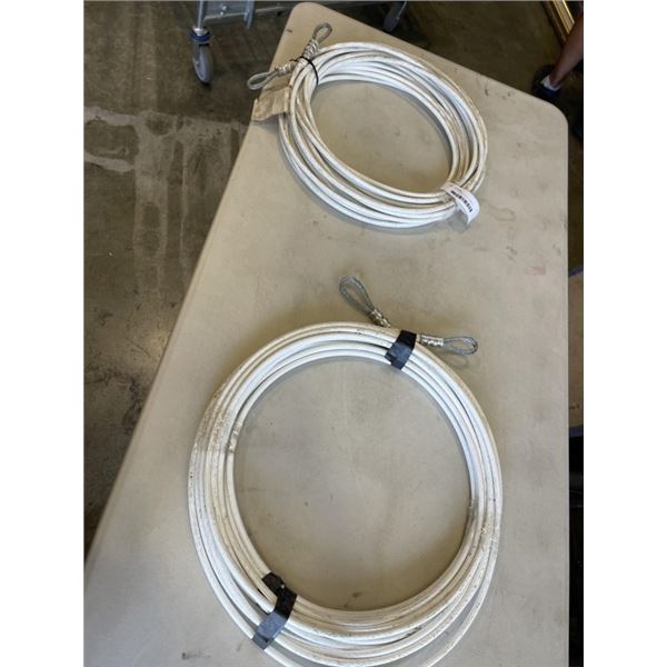 TWO 30 FOOT SECURITY CABLES