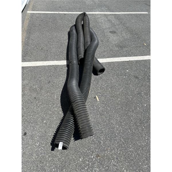 2 LARGE EXHAUST PIPES, 20FT AND 10FT, 6 INCH DIAMETER