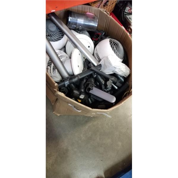 BOX OF VACUUM AND FAN PARTS