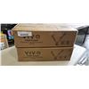 Image 1 : 2 VIVO PNEUMATIC ARM DUAL MONITOR DESK MOUNT WITH USB MOUNTS