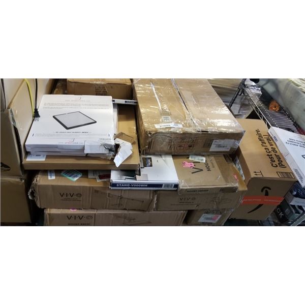 SMALL PALLET OF VIVO ACCESSORIES AND MOUNTS