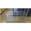 Image 2 : WIRE CHROME ROLLING RACK 48 IN WIDTH, 18 INCH DEEP AND 82 INCH TALL,