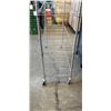 Image 4 : WIRE CHROME ROLLING RACK 48 IN WIDTH, 18 INCH DEEP AND 82 INCH TALL,