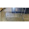 Image 5 : WIRE CHROME ROLLING RACK 48 IN WIDTH, 18 INCH DEEP AND 82 INCH TALL,