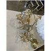 Image 2 : 2 HANGING FIXTURES, ONE WITH AMBER CRYSTALS