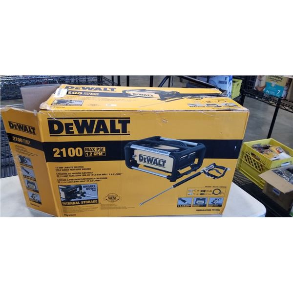 DEWALT 2100PSI PRESSURE WASHER, APPEARS COMPLETE, UNTESTED