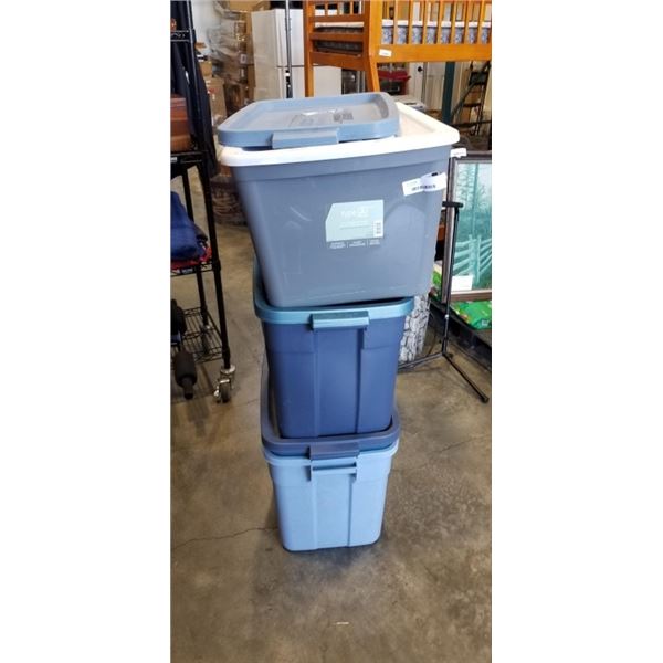 5 TOTES WITH LIDS