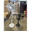 Image 1 : 2 FLOOR FANS, ONE IS METAL BASED OUTDOOR FAN
