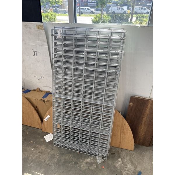 LOT OF METAL SHELVING GRATES, 24 X 48