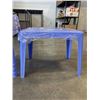 Image 2 : 5 NEW BLUE STACKING PATIO SIDE TABLES 25"x17"