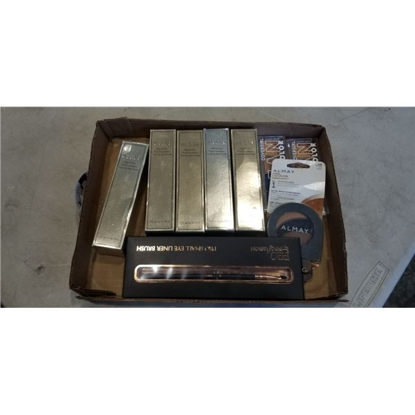 ASSORTED NEW BRAND NAME MAKEUP AND COSMETICS, FOUNDATION, EYELINER BRUSH ETC