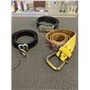 Image 1 : ED HARDY, TIMBERLAND AND G'A' LEATHER BELTS, AUTHENTIC
