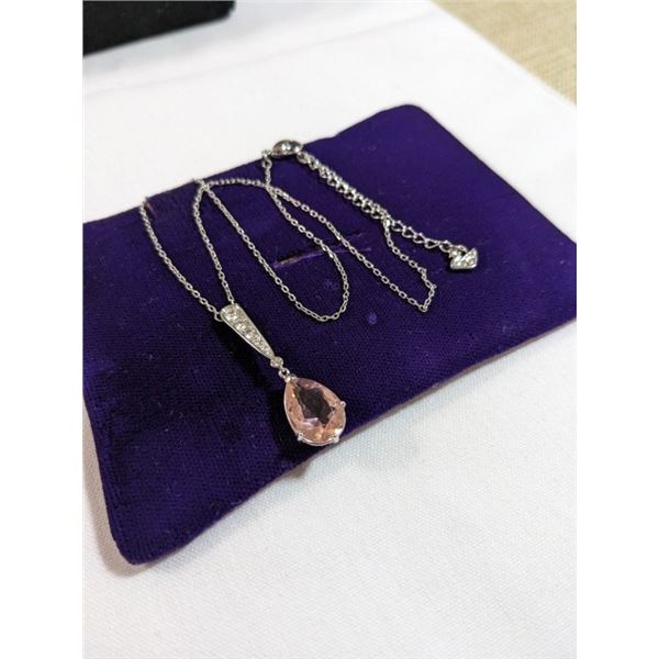 SWAROVSKI CRYSTAL NECKLACE MARKED W/ SWAN