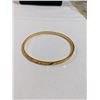 Image 2 : RAISED ENGRAVED GOLD TONE BANGLE