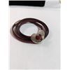 Image 1 : SILVER AND LEATHER BRACELET