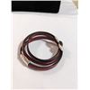 Image 2 : SILVER AND LEATHER BRACELET