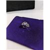 Image 1 : SILVER W/ AMETHYST AND MAKASITE STONES RING