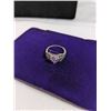 Image 2 : SILVER W/ AMETHYST AND MAKASITE STONES RING