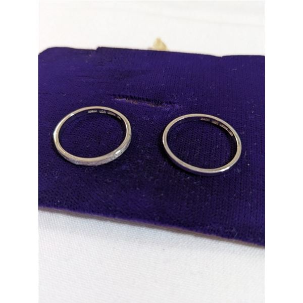 2 WEDDING RING BANDS