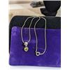 Image 2 : 925 ITALY STERLING SILVER CHAIN W/ PENDANT NECKLACE