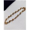 Image 1 : GOLD TONE HEAVY SKULL BEADS BRACELET