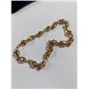 Image 2 : GOLD TONE HEAVY SKULL BEADS BRACELET