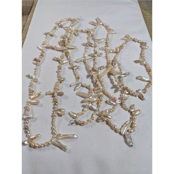 EXTRA LENGTH GENUINE PEARLS NECKLACE