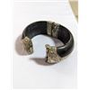 Image 1 : VINTAGE HORN W/ SILVER TONE HINGED BANGLE