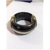 Image 3 : VINTAGE HORN W/ SILVER TONE HINGED BANGLE