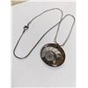 Image 1 : FOSSIL PENDANT W/ SILVER TONE CHAIN NECKLACE