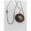 Image 2 : FOSSIL PENDANT W/ SILVER TONE CHAIN NECKLACE
