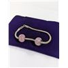 Image 1 : SILVER PLATED W/ 2 BEADS BRACELET
