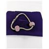 Image 2 : SILVER PLATED W/ 2 BEADS BRACELET