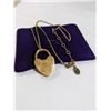 Image 1 : TOTALLY SECURE COUTURE  PAD LOCK PENDANT W/ CHAIN NECKLACE