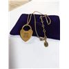 Image 2 : TOTALLY SECURE COUTURE  PAD LOCK PENDANT W/ CHAIN NECKLACE