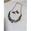 Image 2 : VINTAGE NECKLACE W/ MATCHING PAIR OF EARRINGS SET