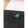 Image 1 : VINTAGE STERLING SILVER W/ MALACHITE STONE RING, MARKED 925