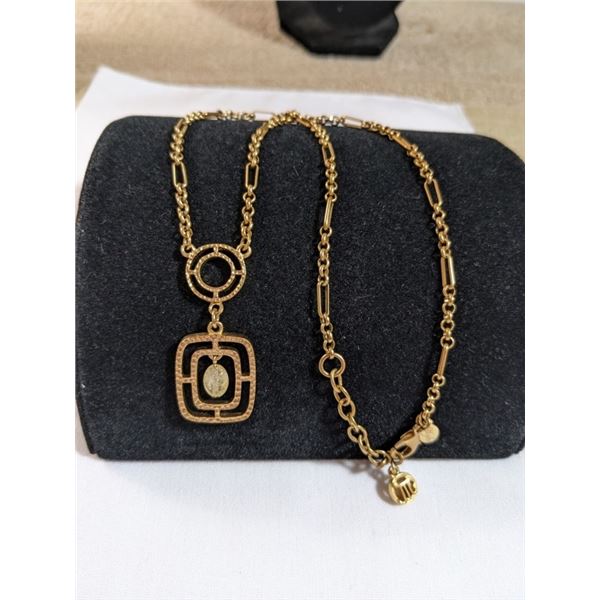 VINTAGE GOLD TONE MYKA CHAIN NECKLACE