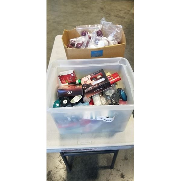 BOX AND TOTE OF DEODORANT STICKS