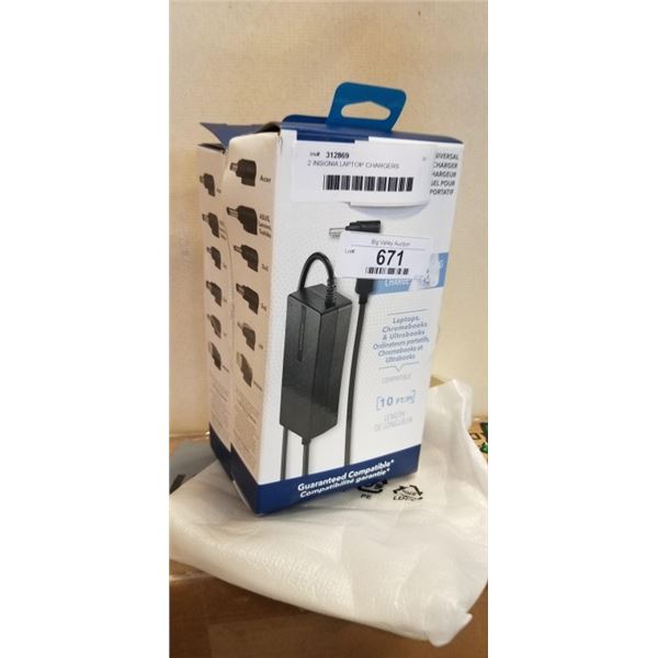 2 INSIGNIA LAPTOP CHARGERS