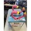 Image 1 : 2 SETS OF GARDEN FLAMINGOS. 24 INCH AND 27 INCH