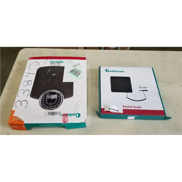 ADAMSON POSTAL SCALE AND FLOOR SCALE