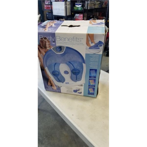 CONAIR BODY BENEFITS FOOT SPA. WORKING